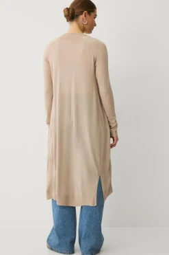 Ellos Collection Fintstrikket cardigan Beige Hot