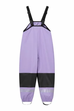 Ellos Collection Fleeceforet regnfrakke lilla tigermønstret