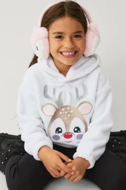 Ellos Collection Fleecetrøje Sonja Naturlig hvid fleecetrøje New