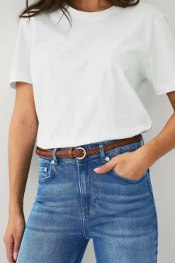 Ellos Bælter>Collection Flettet bælte Cognac