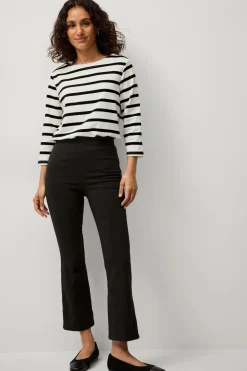 Ellos Bukser>Collection Flexy Cropped treggings i superstretch Sort mat sort