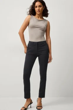 Ellos Collection Flexy Slim fit bukser i superstretch Sort Online