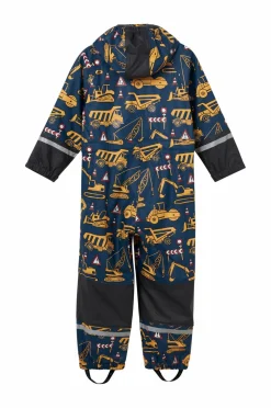 Ellos Collection Fleeceforet regnheldragt Regna Blå mønstret lastbiler Discount