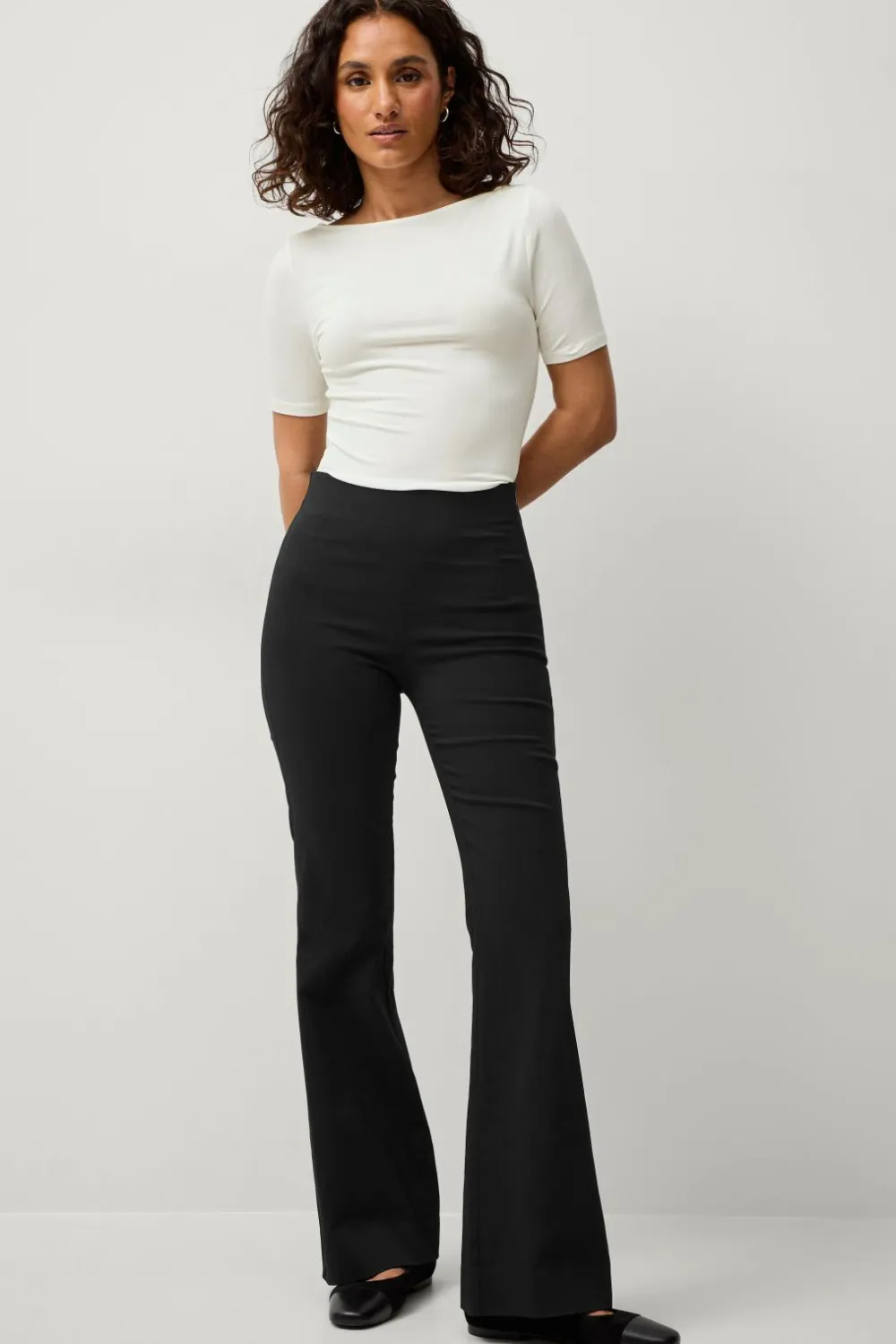 Ellos Tights & Leggings|Bukser>Collection Flexy Flare treggings i superstretch Sort