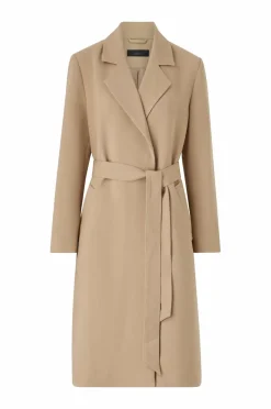 Ellos Collection Forårsfrakke med bælte Beige Online