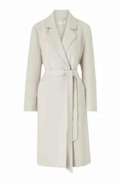 Ellos Jakker & Frakker>Collection Forårsfrakke med bælte Ecru