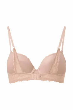 Ellos Collection Foret pushup-bh med blondedetaljer Beige