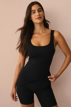 Ellos Shaping|Toppe & Tank-Toppe>Collection Formgivning af linned - let støtte Sort