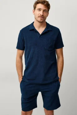 Ellos Collection Frottéshorts Marineblå Sale