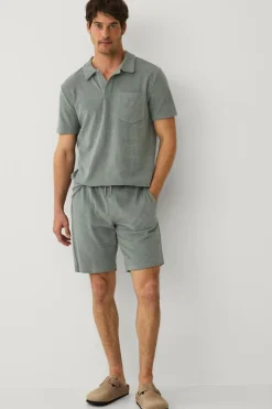 Ellos Shorts>Collection Frottéshorts Grågrøn