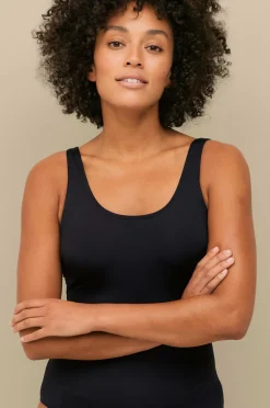 Ellos Collection Fuldt foret badedragt Sort fairbanks Outlet