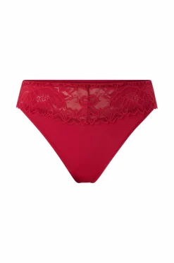 Ellos Collection G-streng med blonder foroven Rød Sale