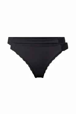 Ellos Trusser>Collection G-streng med blonder i siderne, 2-pak Sort