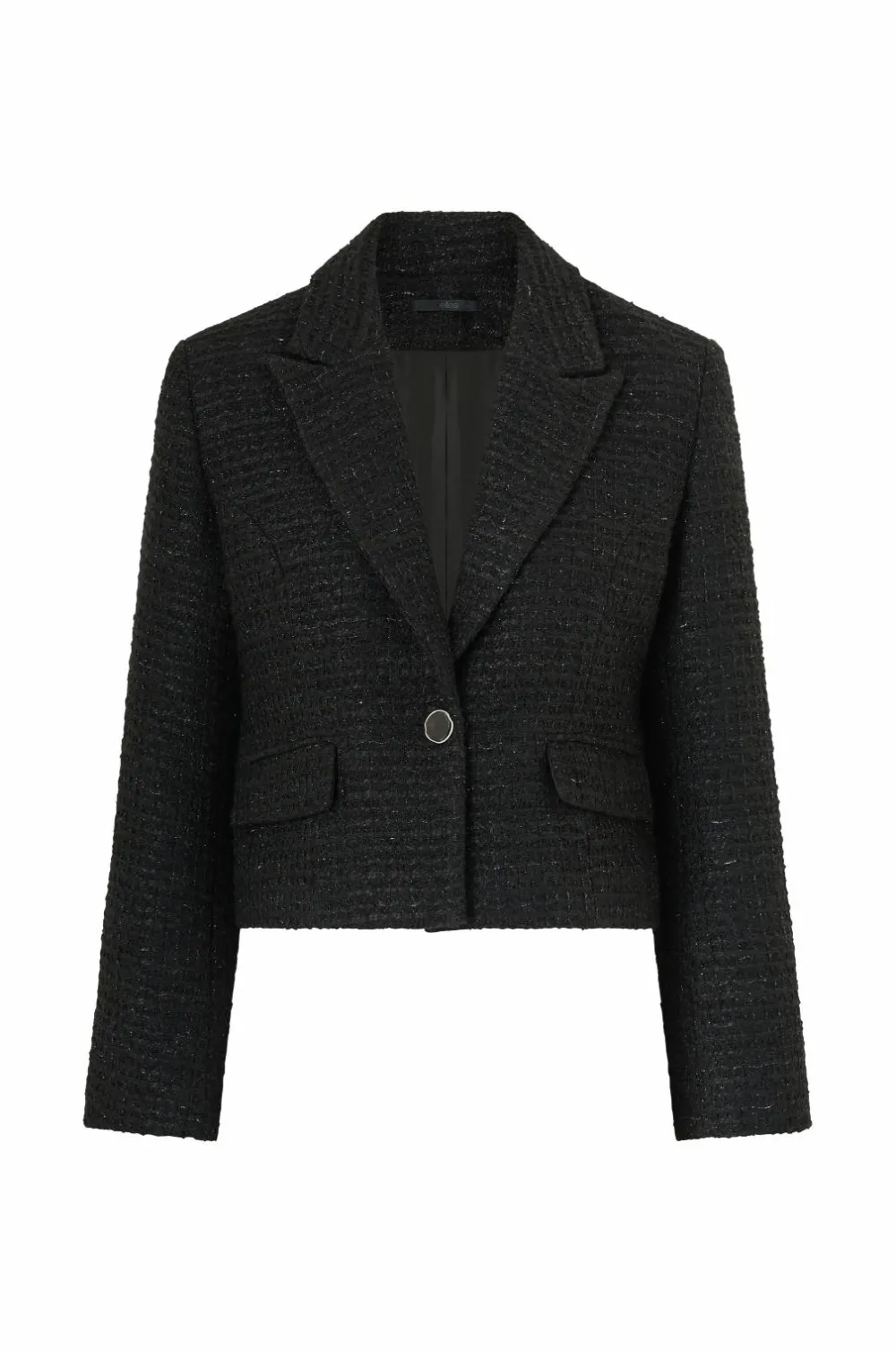 Ellos Collection Habitjakke i bouclé sort Sale