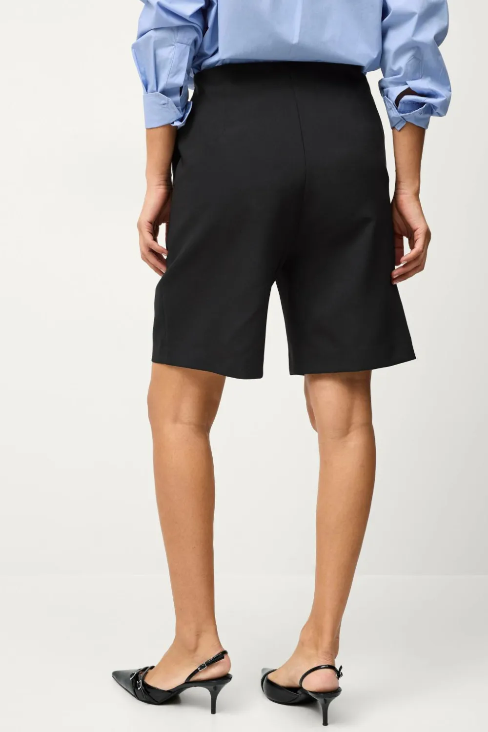 Ellos Shorts>Collection Habitshorts i stræk Sort