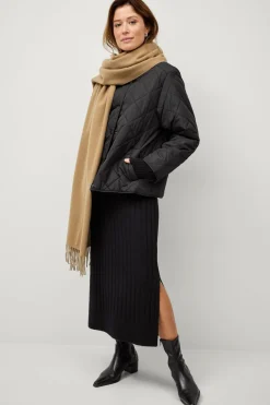 Ellos Collection Halstørklæde med frynser Beige Clearance