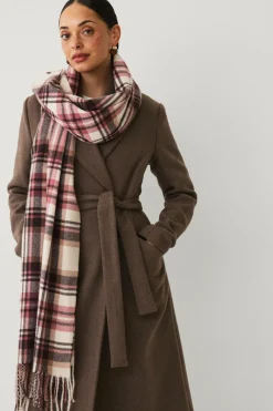 Ellos Tørklæder & Halstørklæder>Collection Halstørklæde med frynser Creme/beige