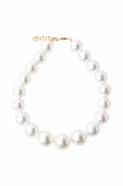 Ellos Collection Halskæde med perler 3-pak kremhvid New