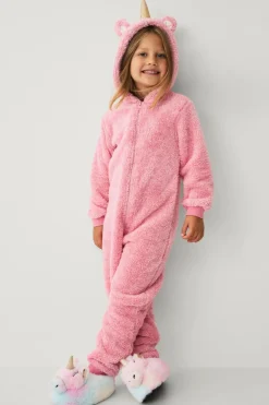 Ellos Jumpsuits>Collection Heldragt i fleece rosa melange