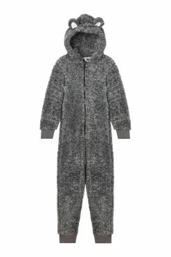 Ellos Jumpsuits>Collection Heldragt i fleece Gråmelange