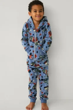 Ellos Collection Heldragt i fleece blå Sale