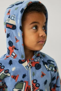 Ellos Collection Heldragt i fleece blå Sale