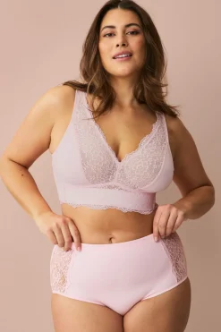 Ellos Collection Hipstertrusse med høj talje Lyserød Clearance