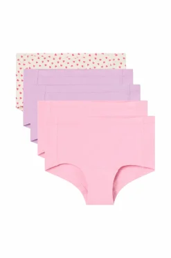 Ellos Collection Hipstertrusse 5-pak Hvid mønstret miks Sale