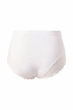 Ellos Collection Hipstertrusse med blondedetaljer Hvid