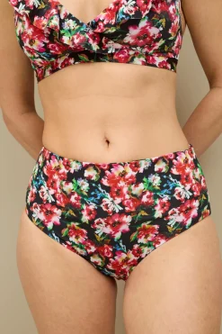 Ellos Collection Høj, helt foret bikinitrusse Blomstret Sale