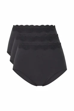 Ellos Trusser>Collection Højtaljede trusser 3-pak Sort