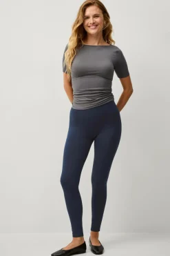 Ellos Collection Højtaljede leggings Marineblå Sale