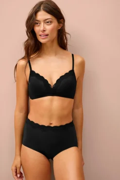 Ellos Collection Højtaljede trusser 3-pak Sort + beige + vit Clearance