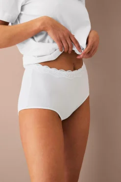 Ellos Collection Højtaljede trusser 3-pak Hvid Discount