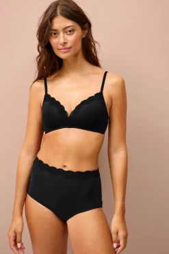 Ellos Trusser>Collection Højtaljede trusser 3-pak Sort rosa lilla solid