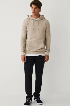 Ellos Basistøj|Sweatshirts & Hoodies>Collection Hoodie Drew Lys beigemeleret