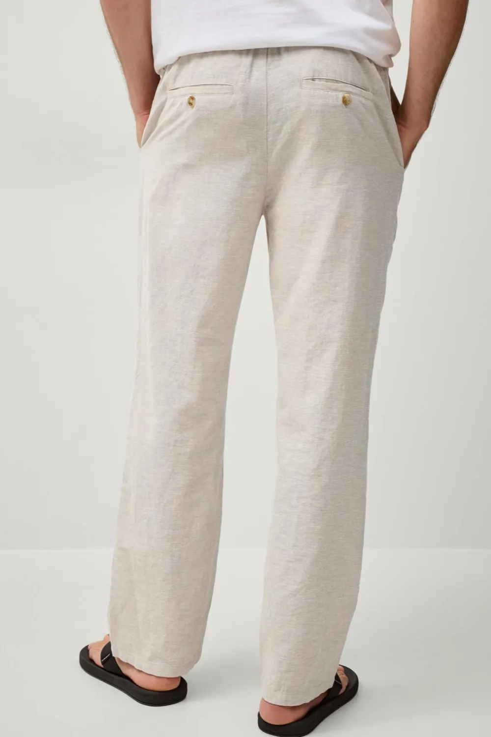 Ellos Bukser>Collection Hørbukser Beige melange