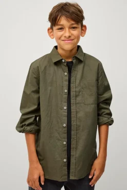 Ellos Collection Hørskjorte Melker Lysegrøn