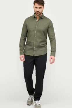 Ellos Skjorter>Collection Hørskjorte Grågrøn