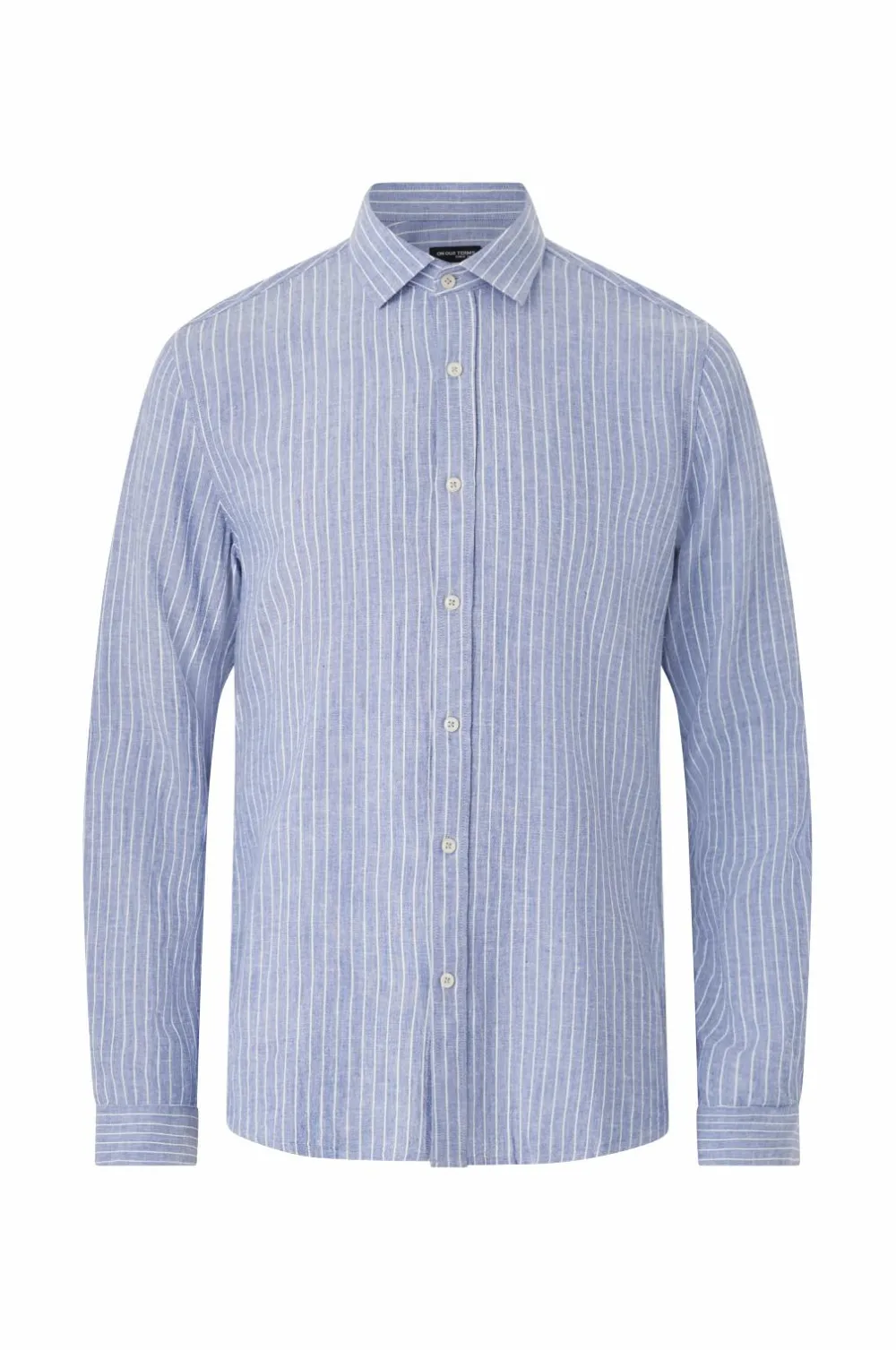Ellos Skjorter>Collection Hørskjorte Klassisk blåstribet