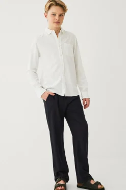 Ellos Skjorter>Collection Hørskjorte Melker Hvid