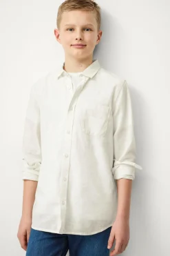 Ellos Collection Hørskjorte Melker Hvid Outlet