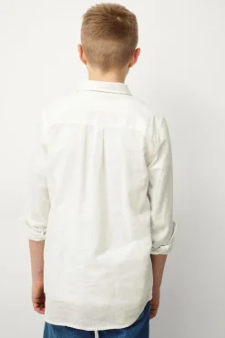 Ellos Collection Hørskjorte Melker Hvid Outlet