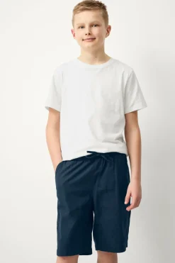 Ellos Shorts>Collection Hørshorts Melker Marineblå