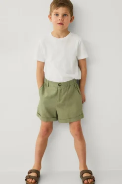 Ellos Shorts>Collection Hørshorts Martin Mini Grøn