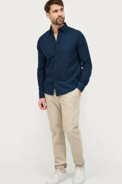 Ellos Skjorter>Collection Hørskjorte Mørkeblå