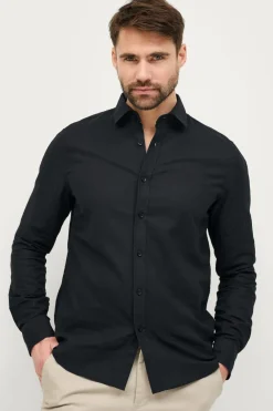 Ellos Skjorter>Collection Hørskjorte Sort