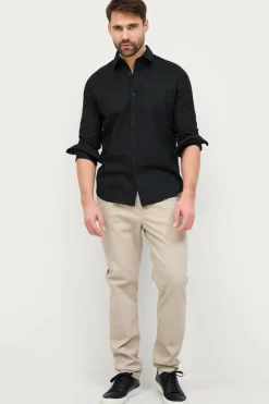 Ellos Skjorter>Collection Hørskjorte Sort