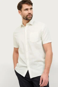 Ellos Collection Hørskjorte Hvid Hot