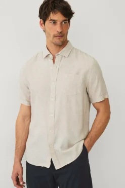 Ellos Collection Hørskjorte Beige Hot